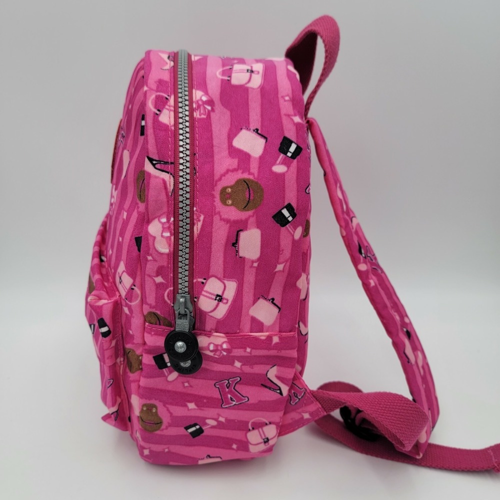 Kipling Pink Small-Medium Backpack Multicolor Euc… - image 2
